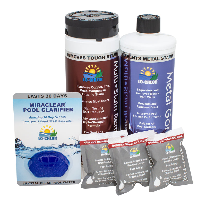 Lo-Chlor Complete Pool Stain Treatment System