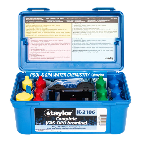 Taylor K-2106 Complete (FAS-DPD Bromine) Test Kit